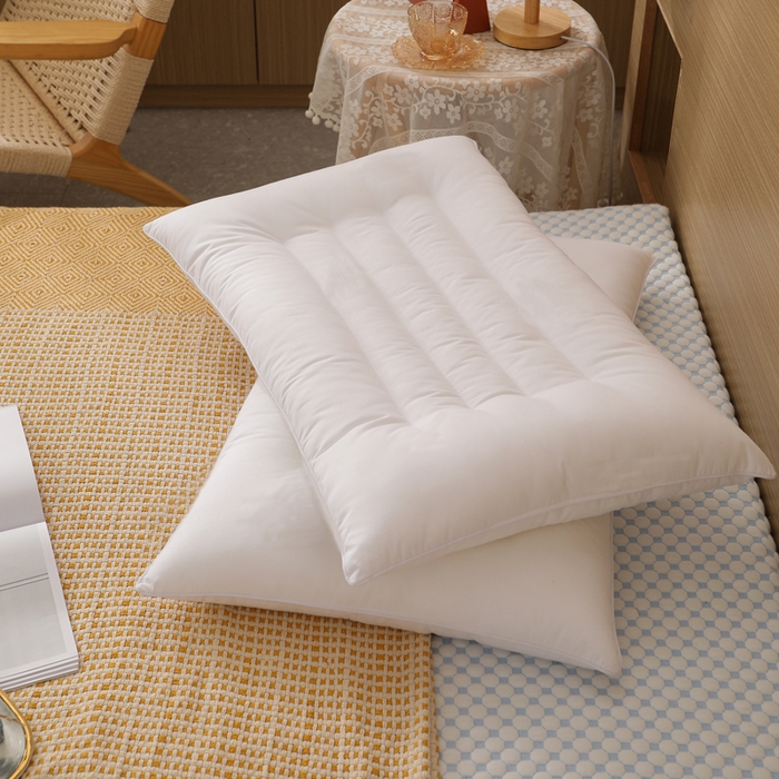 91家纺网 家纺一手货源 找家纺 （总）yyds网供 2026新款羽丝绒枕芯定型护颈枕头支撑贴合颈椎久睡不变形可机洗可水洗整头