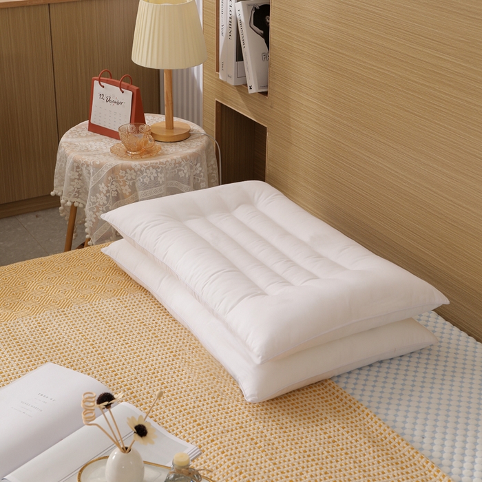 91家纺网 家纺一手货源 找家纺 （总）yyds网供 2026新款羽丝绒枕芯定型护颈枕头支撑贴合颈椎久睡不变形可机洗可水洗整头