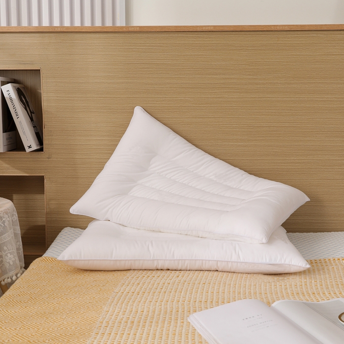 91家纺网 家纺一手货源 找家纺 （总）yyds网供 2026新款羽丝绒枕芯定型护颈枕头支撑贴合颈椎久睡不变形可机洗可水洗整头