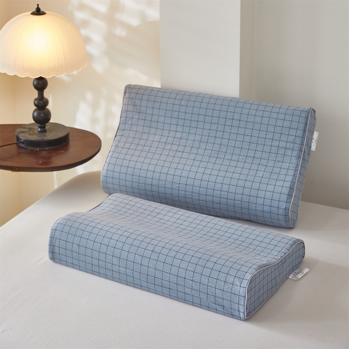 91家纺网 家纺一手货源 找家纺 （总）香澜雅室 2026新款全棉高低记忆枕枕套枕芯