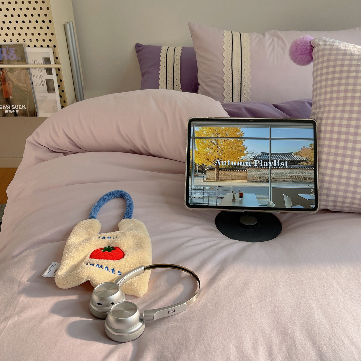 91家纺网 家纺一手货源 找家纺 三朵家纺 2026新款ins风全棉纯棉水洗棉少女系四件套-玛卡龙系列 马卡龙-薰衣草