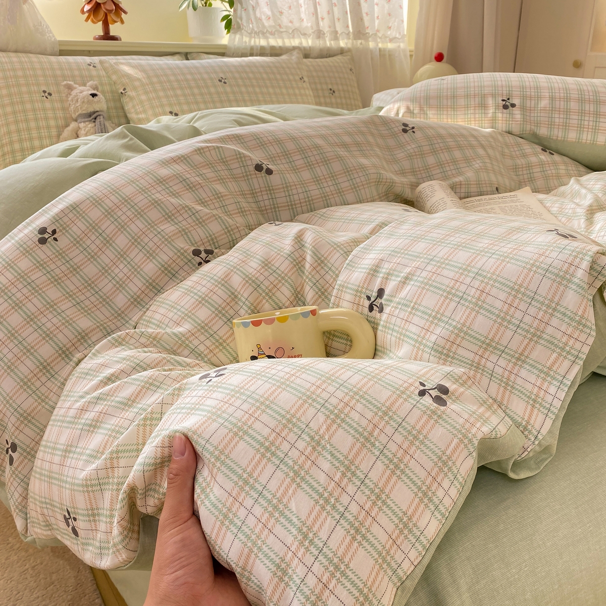 91家纺网 家纺一手货源 找家纺 （总）红日子纺织品 2026新款12868全棉纯棉印花被套单被套被套单件（提供检测报告）