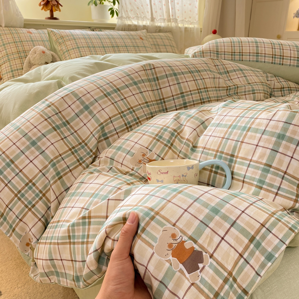 红日子纺织品 2026新款12868全棉纯棉印花被套单被套被套单件（提供检测报告） 格彩小象