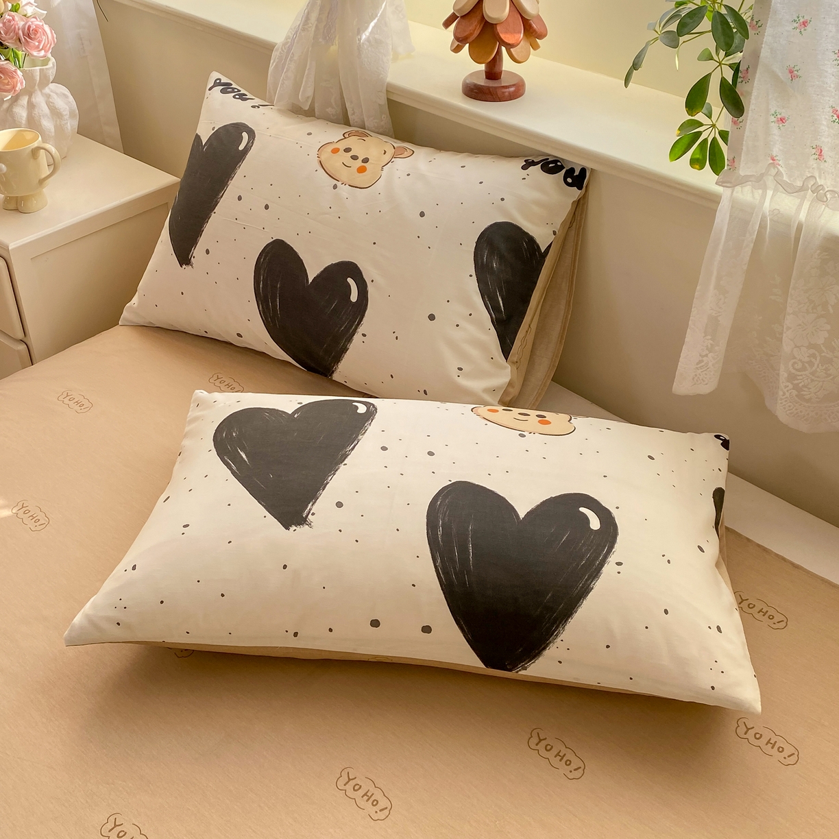 91家纺网 家纺一手货源 找家纺 红日子纺织品 2026新款12868全棉纯棉印花被套单被套被套单件（提供检测报告） 萌心熊宝