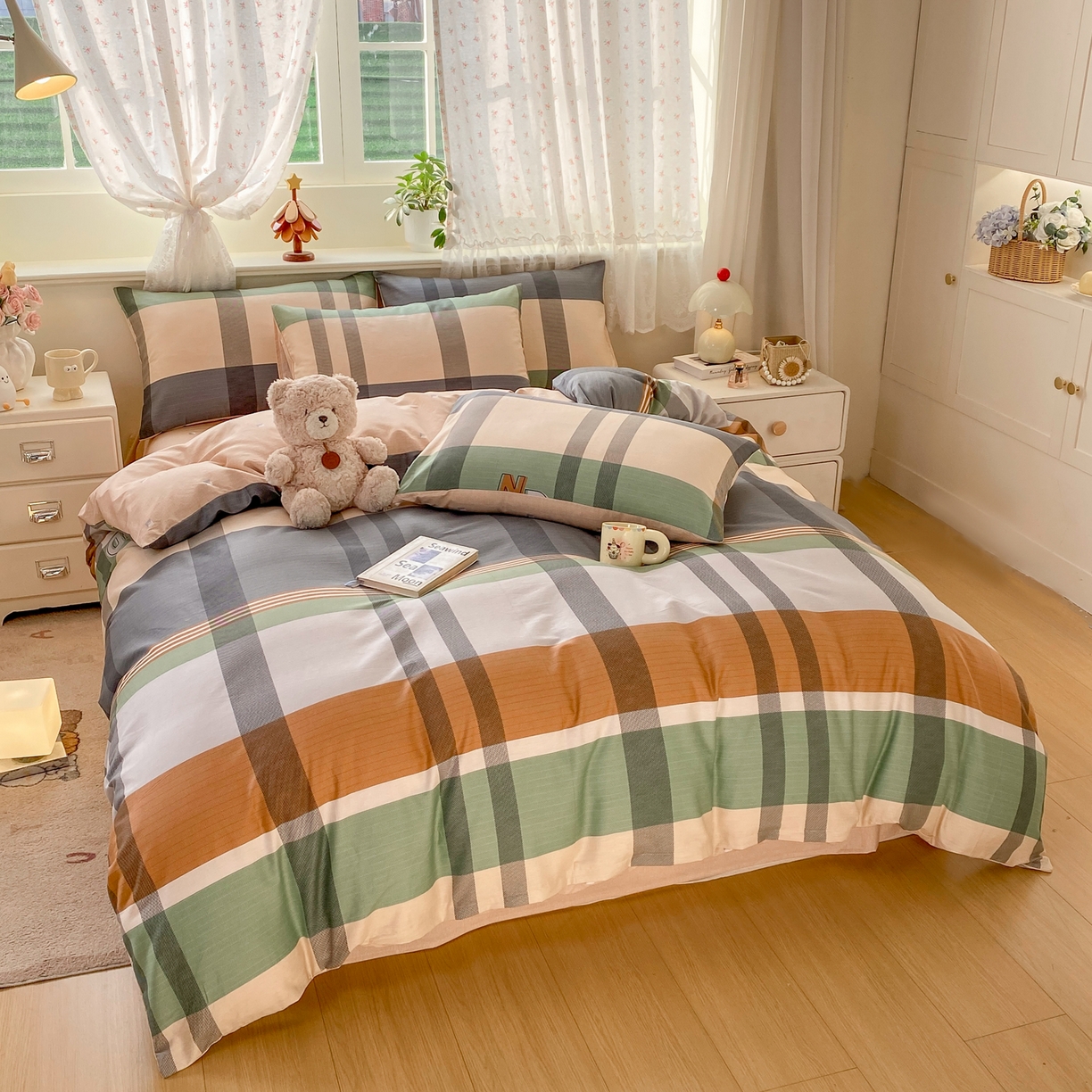 91家纺网 家纺一手货源 找家纺 红日子纺织品 2026新款12868全棉纯棉印花被套单被套被套单件（提供检测报告） 普维斯