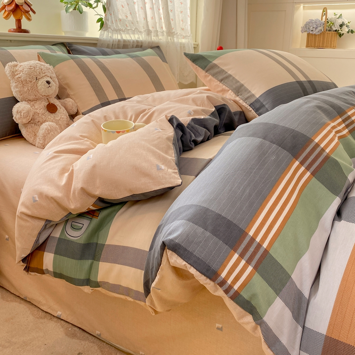 91家纺网 家纺一手货源 找家纺 红日子纺织品 2026新款12868全棉纯棉印花被套单被套被套单件（提供检测报告） 普维斯