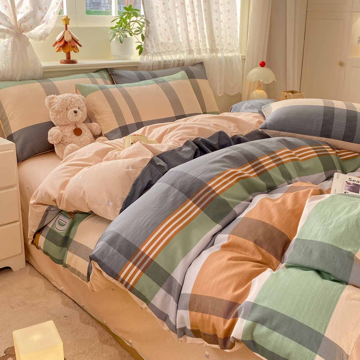 91家纺网 家纺一手货源 找家纺 红日子纺织品 2026新款12868全棉纯棉印花被套单被套被套单件（提供检测报告） 普维斯