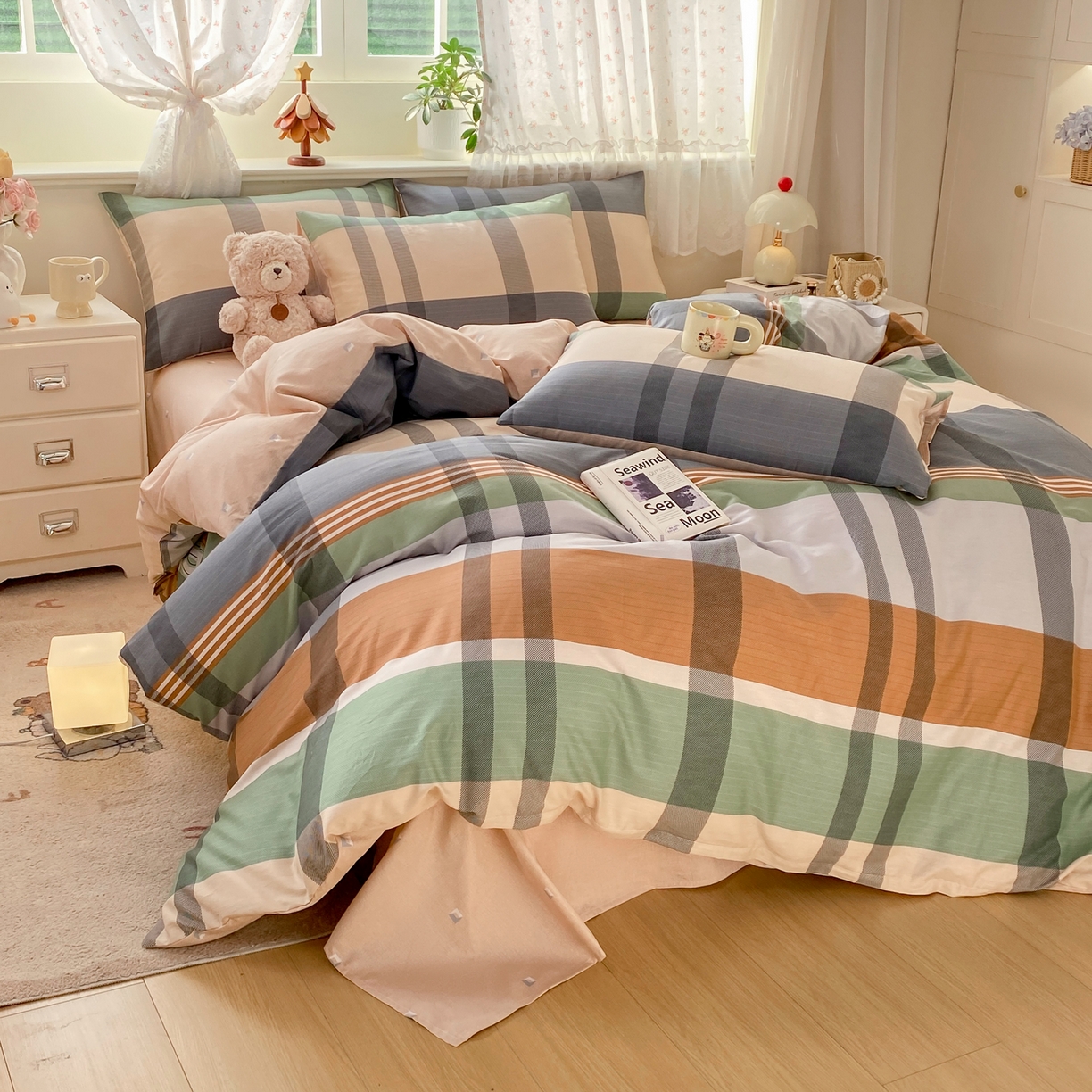 91家纺网 家纺一手货源 找家纺 红日子纺织品 2026新款12868全棉纯棉印花被套单被套被套单件（提供检测报告） 普维斯