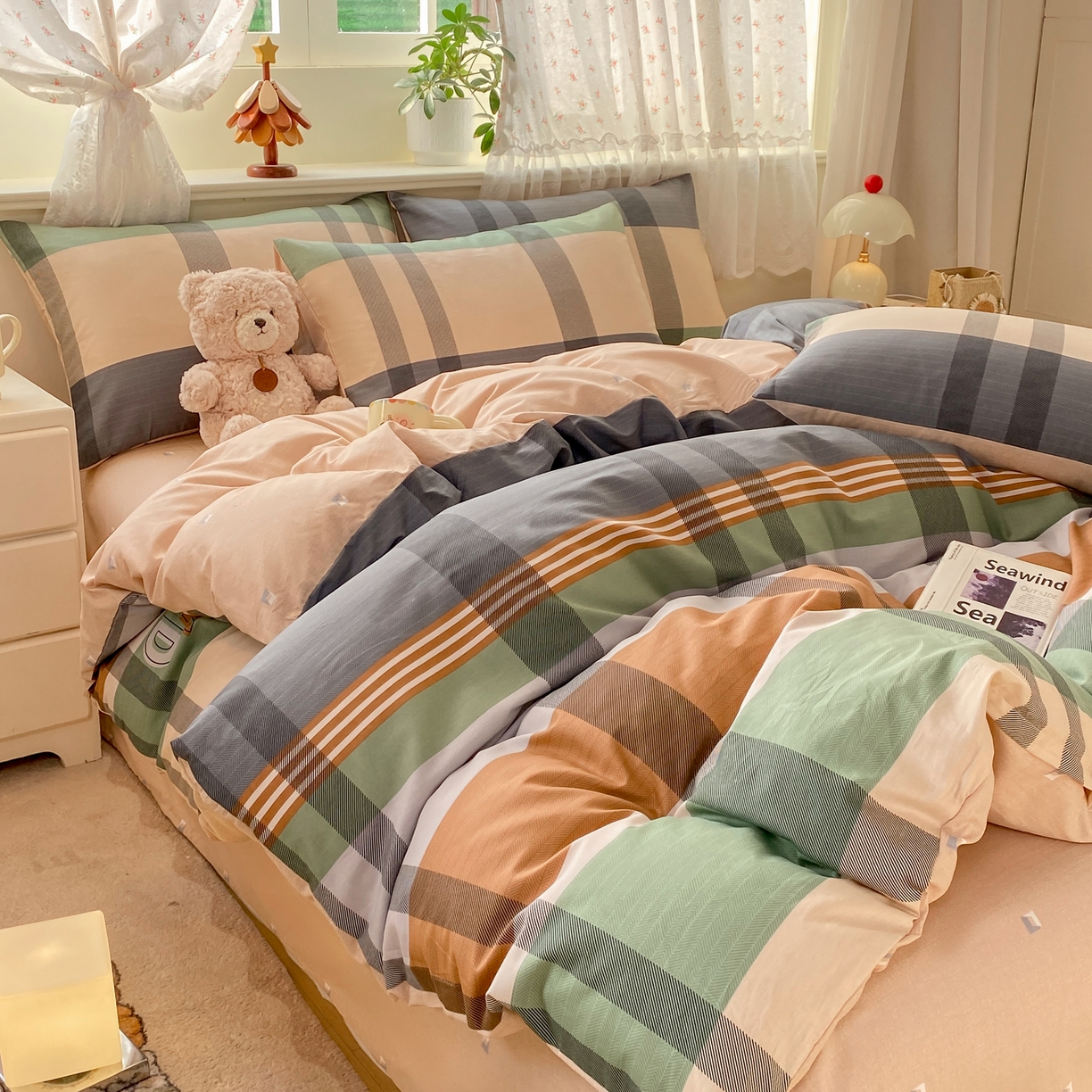 91家纺网 家纺一手货源 找家纺 红日子纺织品 2026新款12868全棉纯棉印花被套单被套被套单件（提供检测报告） 普维斯