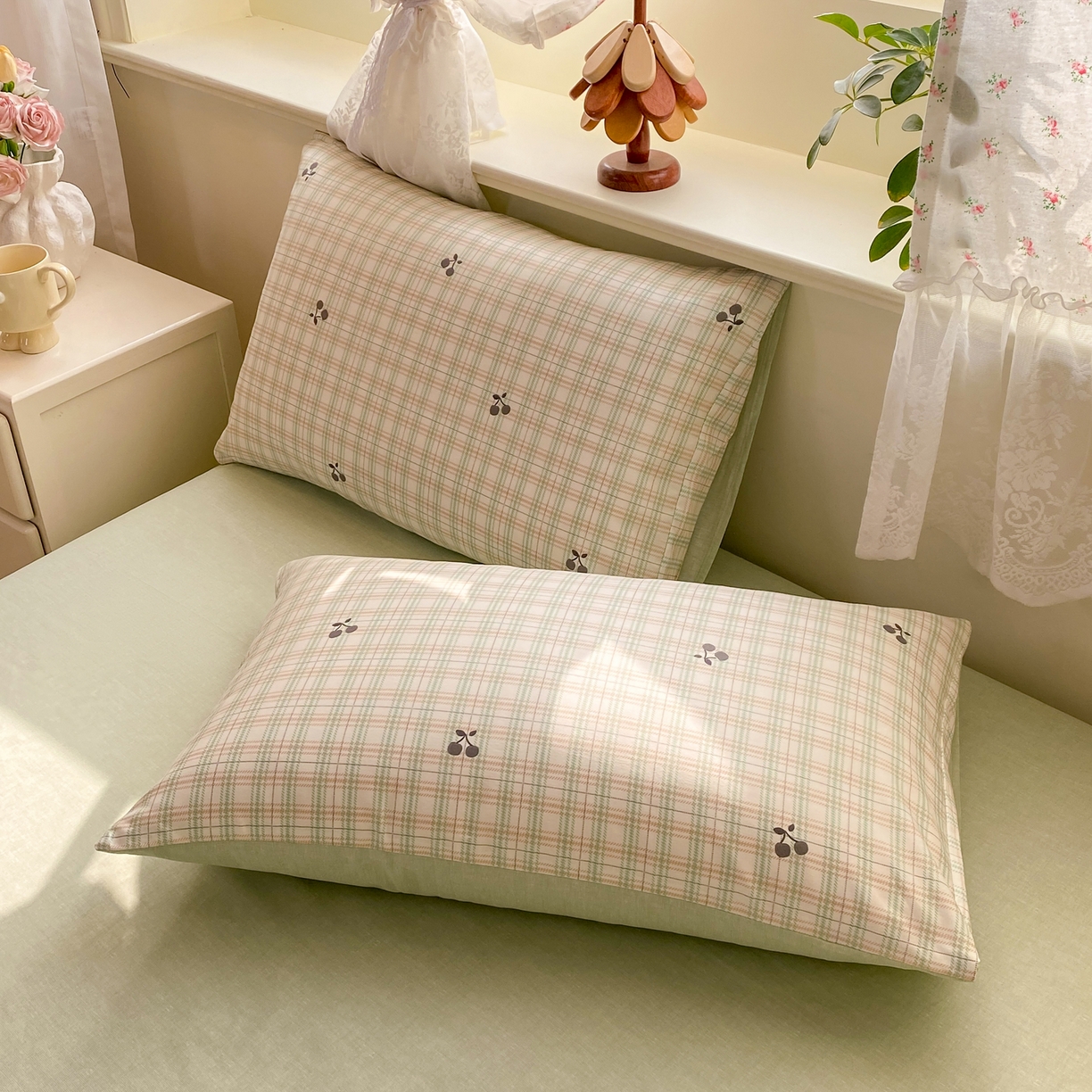 91家纺网 家纺一手货源 找家纺 红日子纺织品 2026新款12868全棉纯棉印花被套单被套被套单件（提供检测报告） 印象樱桃