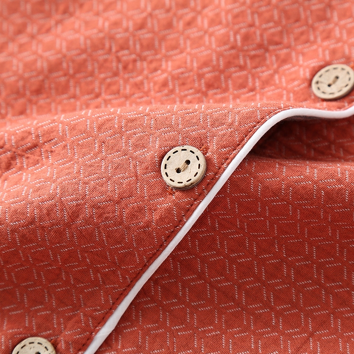 91家纺网 家纺一手货源 找家纺 （总）洛兰沙家居馆 2025新款情侣全棉色织双层纱布睡衣春秋冬季男女士宽松长袖家居服套装