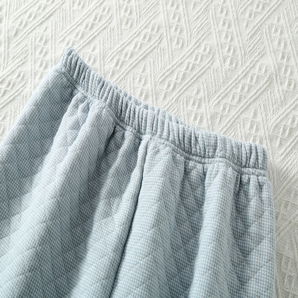 91家纺网 家纺一手货源 找家纺 （总）洛兰沙家居馆 2025新款秋冬季三层加厚空气棉男款刺绣睡衣简约长袖可外穿夹棉保暖家居服