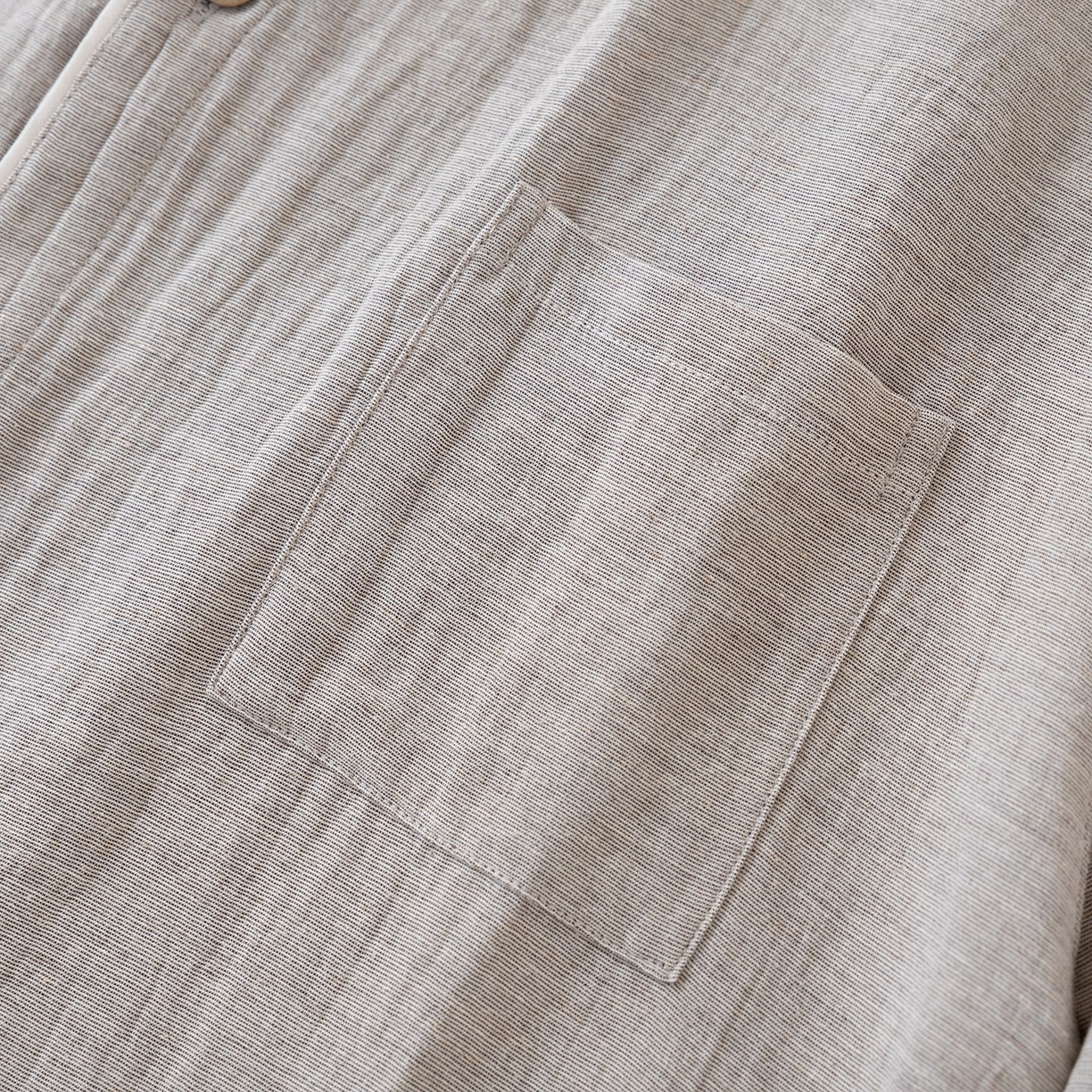 91家纺网 家纺一手货源 找家纺 （总）洛兰沙家居馆 2025新款无印风天丝麻睡衣男纯色家居服春秋夏薄款开衫睡衣套装可外穿