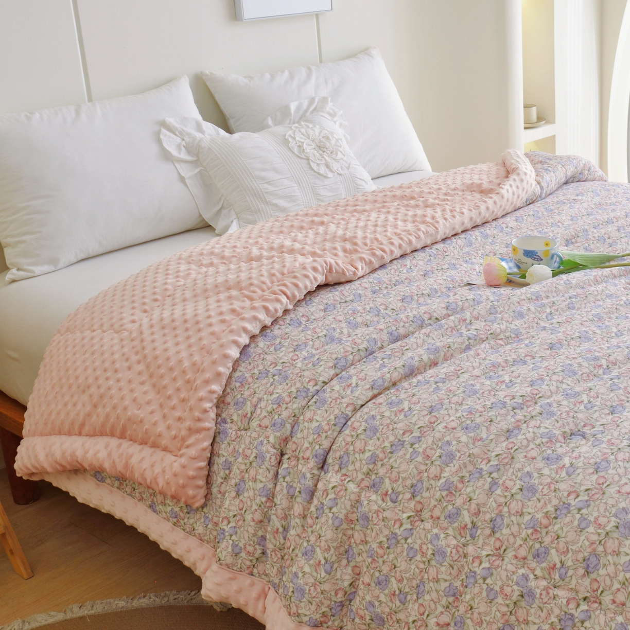 91家纺网 家纺一手货源 找家纺 博尔菲 2026新款全棉皱皱纱豆豆被 全棉皱皱纱豆豆被-18