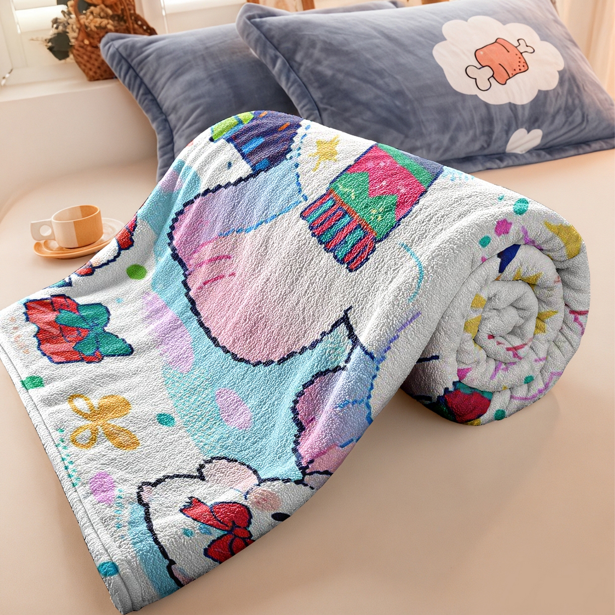 91家纺网 家纺一手货源 找家纺 （总）合纵跨境工厂 一件定制pod模式jit跨境200G牛奶绒毛毯单品一件代发shein亚马逊速卖通24小时发货圣诞系列