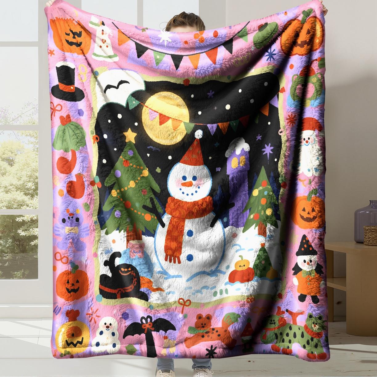 91家纺网 家纺一手货源 找家纺 （总）合纵跨境工厂 一件定制pod模式jit跨境200G牛奶绒毛毯单品一件代发shein亚马逊速卖通24小时发货圣诞系列