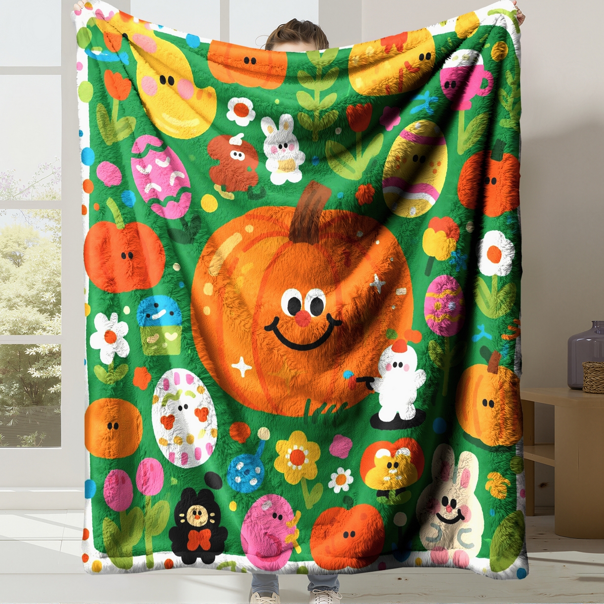 合纵跨境工厂 一件定制pod模式jit跨境200G牛奶绒毛毯单品一件代发shein亚马逊速卖通24小时发货圣诞系列 02510230016