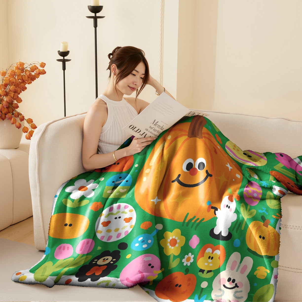 91家纺网 家纺一手货源 找家纺 合纵跨境工厂 一件定制pod模式jit跨境200G牛奶绒毛毯单品一件代发shein亚马逊速卖通24小时发货圣诞系列 02510230016