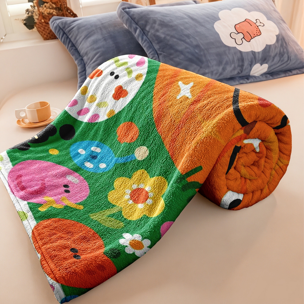 91家纺网 家纺一手货源 找家纺 合纵跨境工厂 一件定制pod模式jit跨境200G牛奶绒毛毯单品一件代发shein亚马逊速卖通24小时发货圣诞系列 02510230016