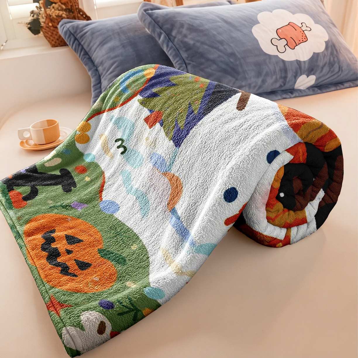 91家纺网 家纺一手货源 找家纺 合纵跨境工厂 一件定制pod模式jit跨境200G牛奶绒毛毯单品一件代发shein亚马逊速卖通24小时发货圣诞系列 02510230017