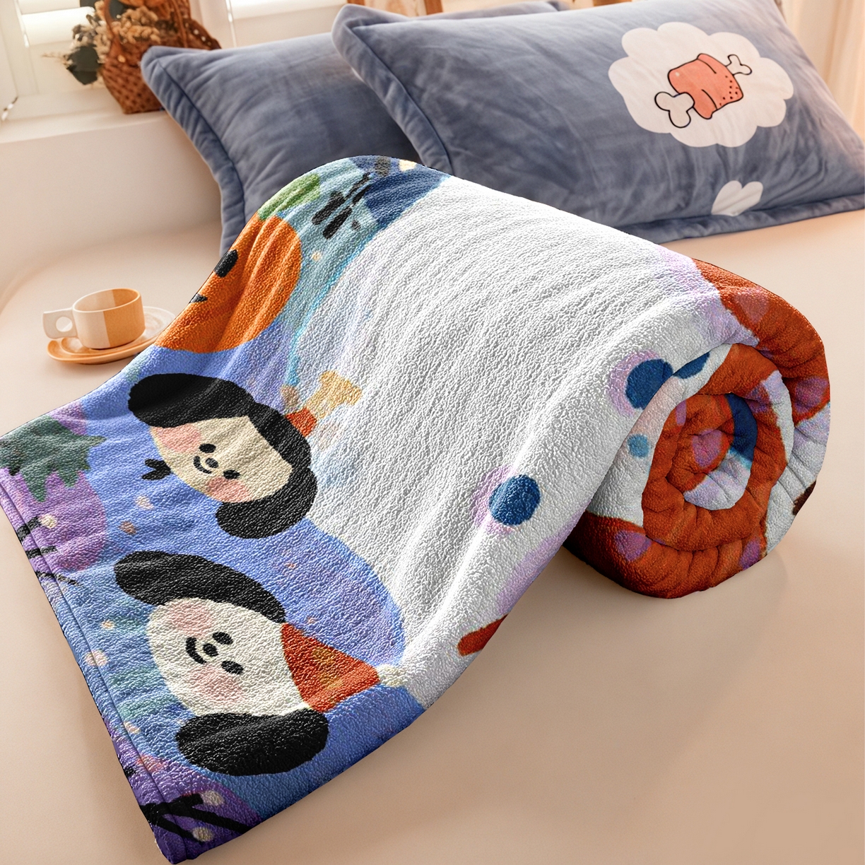 91家纺网 家纺一手货源 找家纺 合纵跨境工厂 一件定制pod模式jit跨境200G牛奶绒毛毯单品一件代发shein亚马逊速卖通24小时发货圣诞系列 02510230021