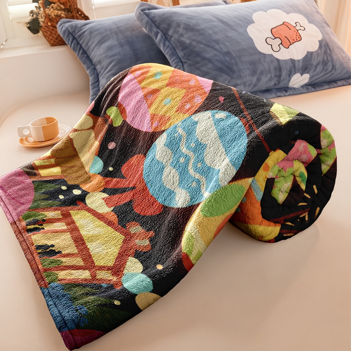 91家纺网 家纺一手货源 找家纺 合纵跨境工厂 一件定制pod模式jit跨境200G牛奶绒毛毯单品一件代发shein亚马逊速卖通24小时发货圣诞系列 02510230022