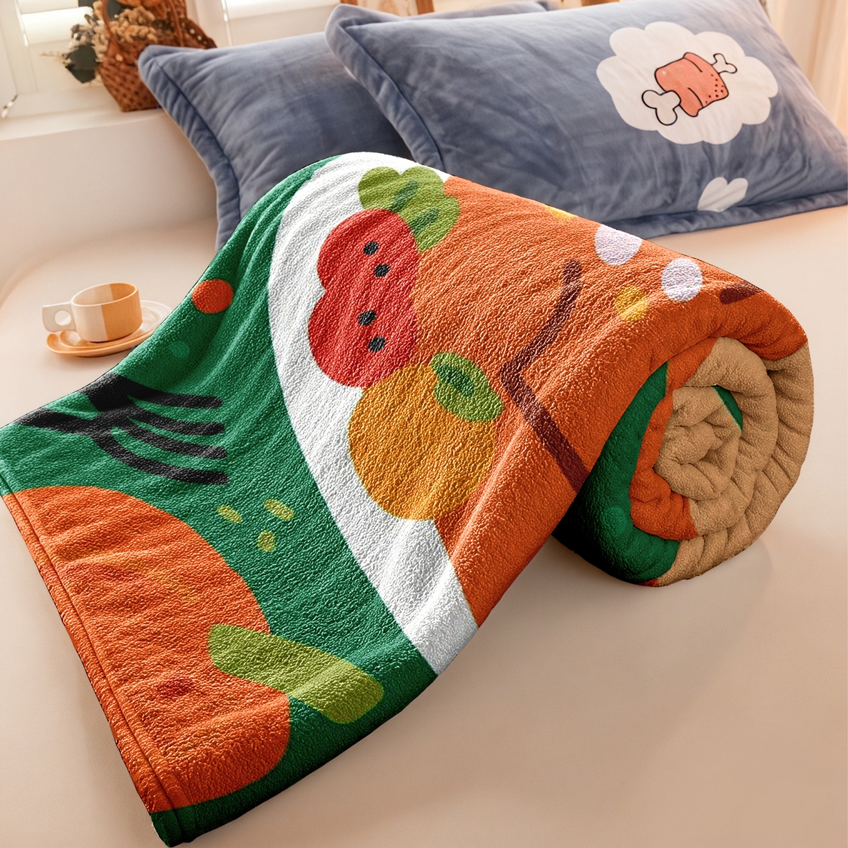 91家纺网 家纺一手货源 找家纺 合纵跨境工厂 一件定制pod模式jit跨境200G牛奶绒毛毯单品一件代发shein亚马逊速卖通24小时发货圣诞系列 02510230023