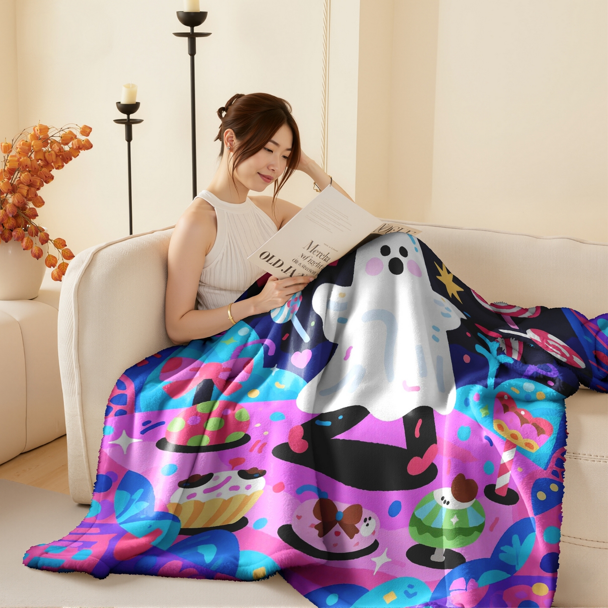 91家纺网 家纺一手货源 找家纺 合纵跨境工厂 一件定制pod模式jit跨境200G牛奶绒毛毯单品一件代发shein亚马逊速卖通24小时发货圣诞系列 02510230027