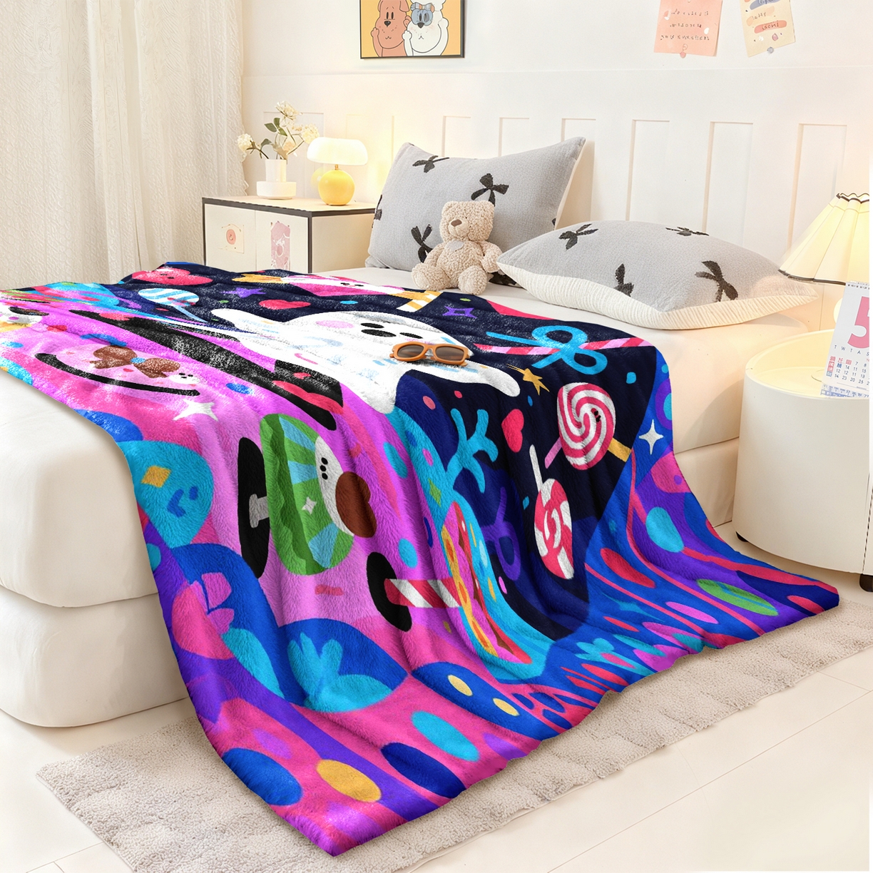 91家纺网 家纺一手货源 找家纺 合纵跨境工厂 一件定制pod模式jit跨境200G牛奶绒毛毯单品一件代发shein亚马逊速卖通24小时发货圣诞系列 02510230027