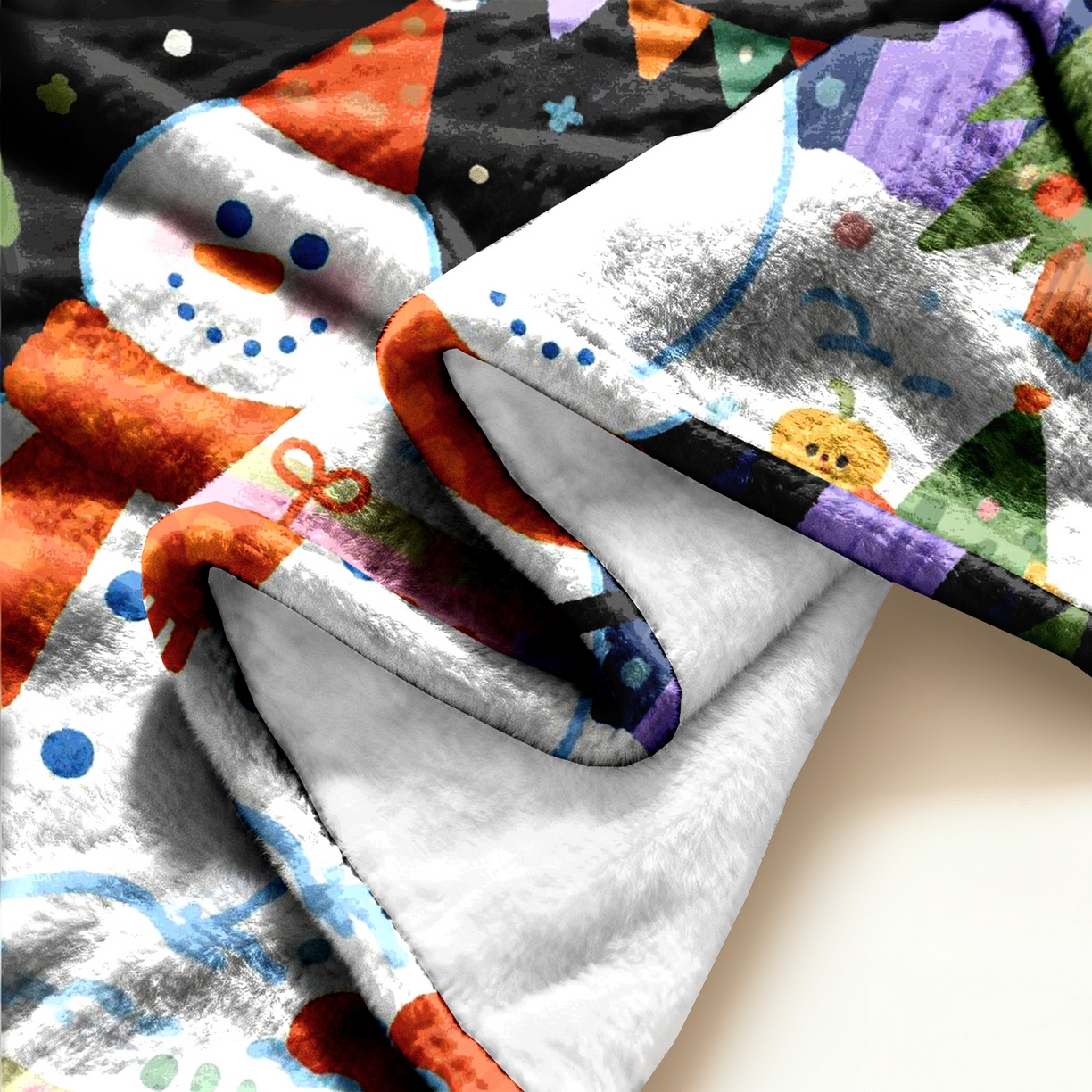 91家纺网 家纺一手货源 找家纺 合纵跨境工厂 一件定制pod模式jit跨境200G牛奶绒毛毯单品一件代发shein亚马逊速卖通24小时发货圣诞系列 02510230028