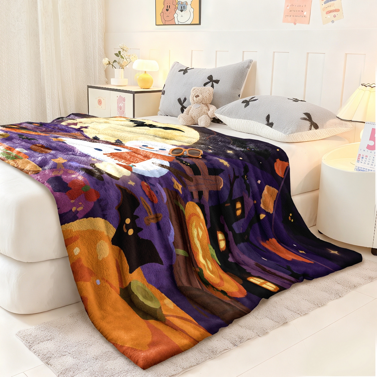 91家纺网 家纺一手货源 找家纺 合纵跨境工厂 一件定制pod模式jit跨境200G牛奶绒毛毯单品一件代发shein亚马逊速卖通24小时发货圣诞系列 02510230030