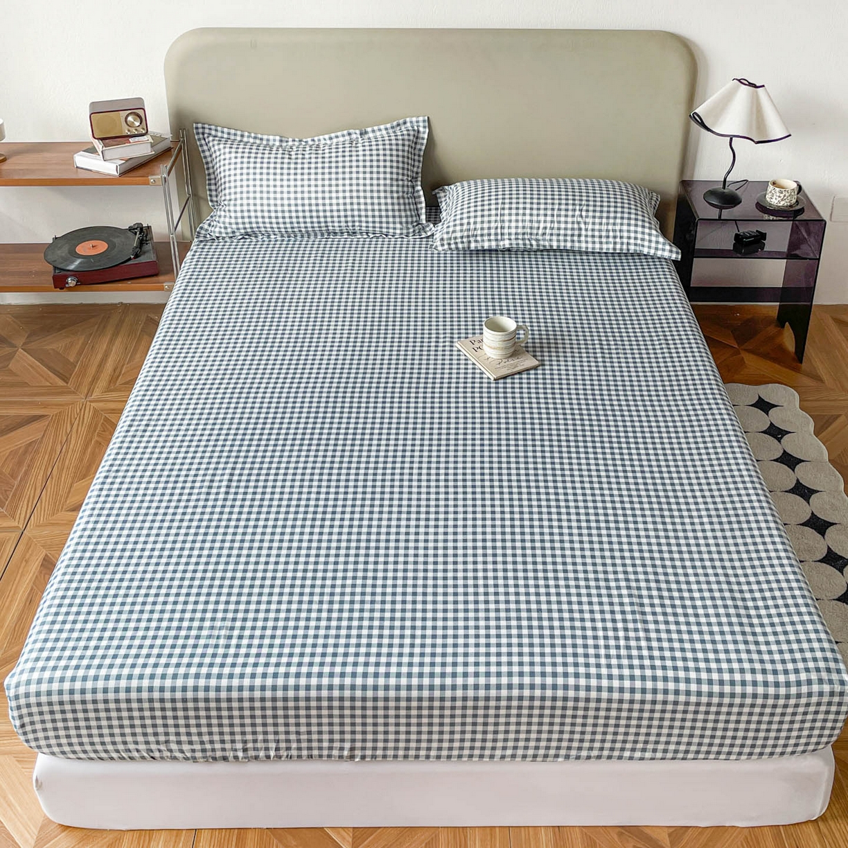 91家纺网 家纺一手货源 找家纺 （总）楠沐家纺 2026新款无印风单层床笠床垫保护套