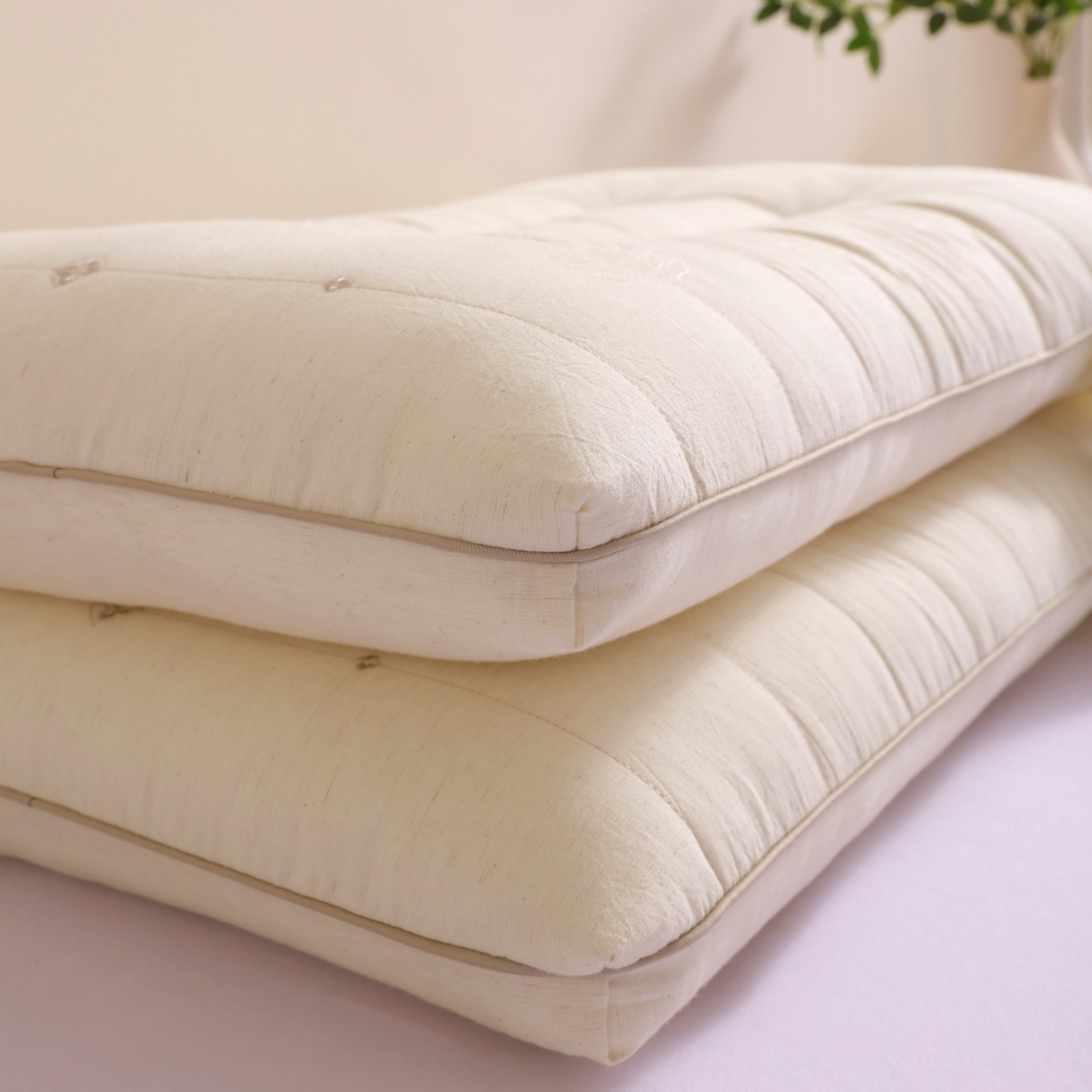 91家纺网 家纺一手货源 找家纺 （总）yyds网供 2025新款棉麻深睡枕芯纯棉亚麻混纺面料整头刺绣天然抑菌全棉麻枕头枕芯