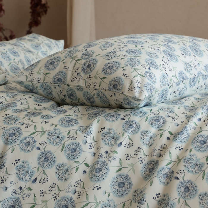 91家纺网 家纺一手货源 找家纺 棉眠 2026新款全棉纯棉印花四件套 初雪