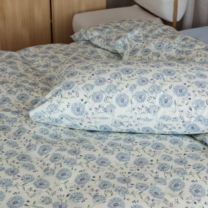 91家纺网 家纺一手货源 找家纺 棉眠 2026新款全棉纯棉印花四件套 初雪