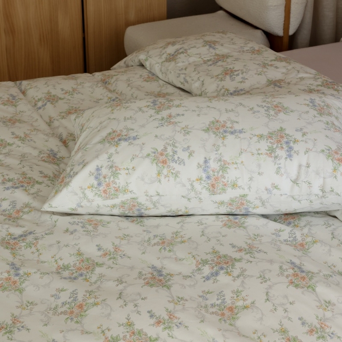 91家纺网 家纺一手货源 找家纺 棉眠 2026新款全棉纯棉印花四件套 此间春色