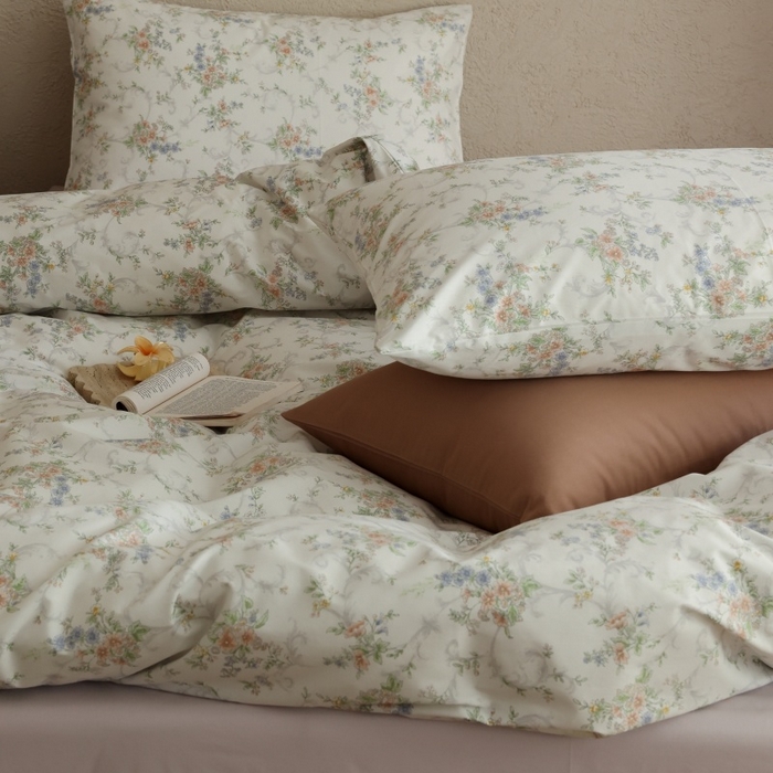 91家纺网 家纺一手货源 找家纺 棉眠 2026新款全棉纯棉印花四件套 此间春色