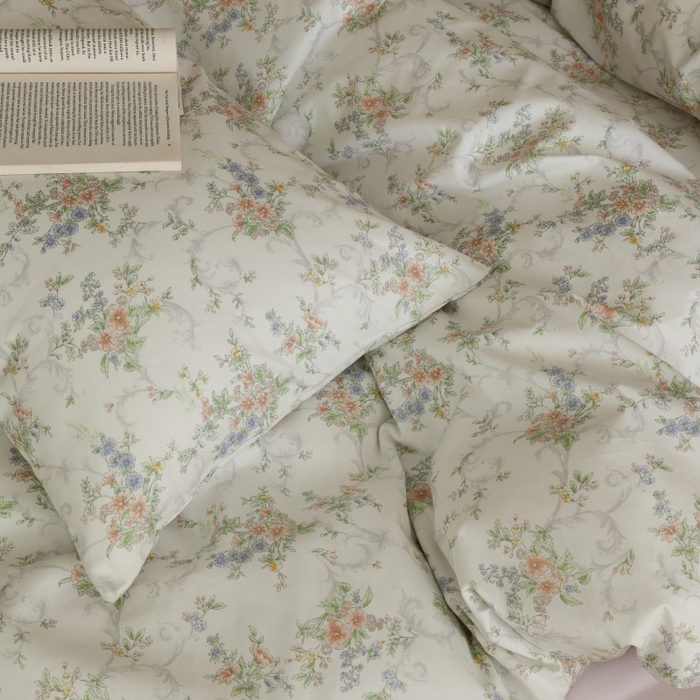 91家纺网 家纺一手货源 找家纺 棉眠 2026新款全棉纯棉印花四件套 此间春色