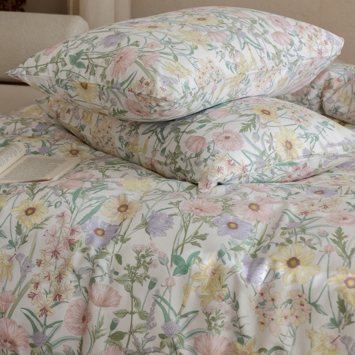 91家纺网 家纺一手货源 找家纺 棉眠 2026新款全棉纯棉印花四件套 芳菲集