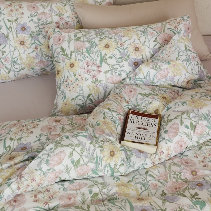 91家纺网 家纺一手货源 找家纺 棉眠 2026新款全棉纯棉印花四件套 芳菲集