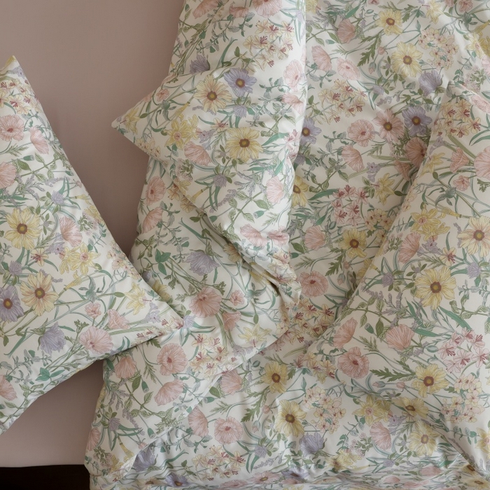 91家纺网 家纺一手货源 找家纺 棉眠 2026新款全棉纯棉印花四件套 芳菲集