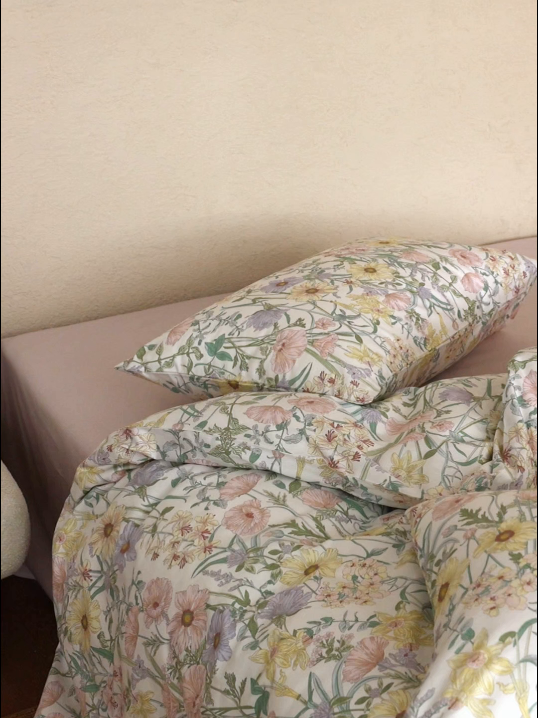 91家纺网 家纺一手货源 找家纺 棉眠 2026新款全棉纯棉印花四件套 芳菲集