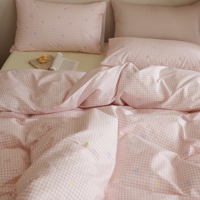 91家纺网 家纺一手货源 找家纺 棉眠 2026新款全棉纯棉印花四件套 海盐点点