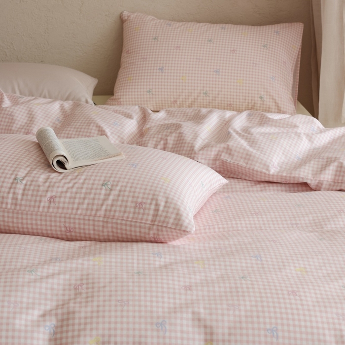 91家纺网 家纺一手货源 找家纺 棉眠 2026新款全棉纯棉印花四件套 海盐点点