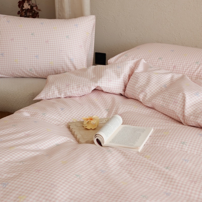 91家纺网 家纺一手货源 找家纺 棉眠 2026新款全棉纯棉印花四件套 海盐点点