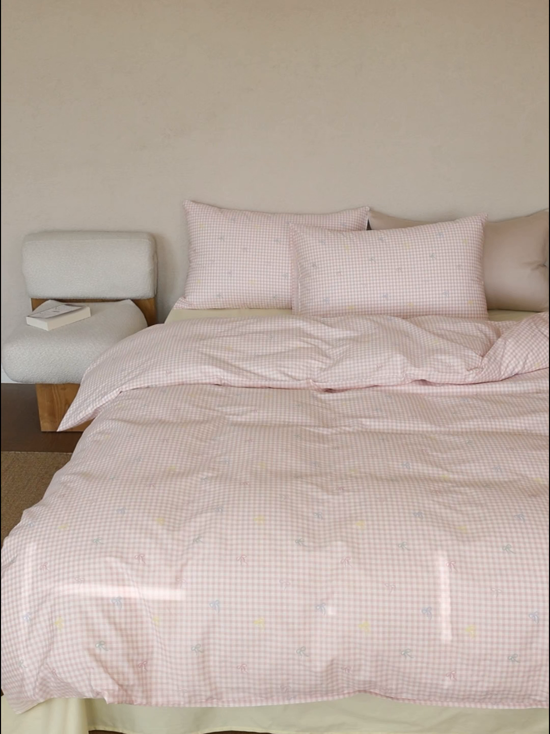 91家纺网 家纺一手货源 找家纺 棉眠 2026新款全棉纯棉印花四件套 海盐点点