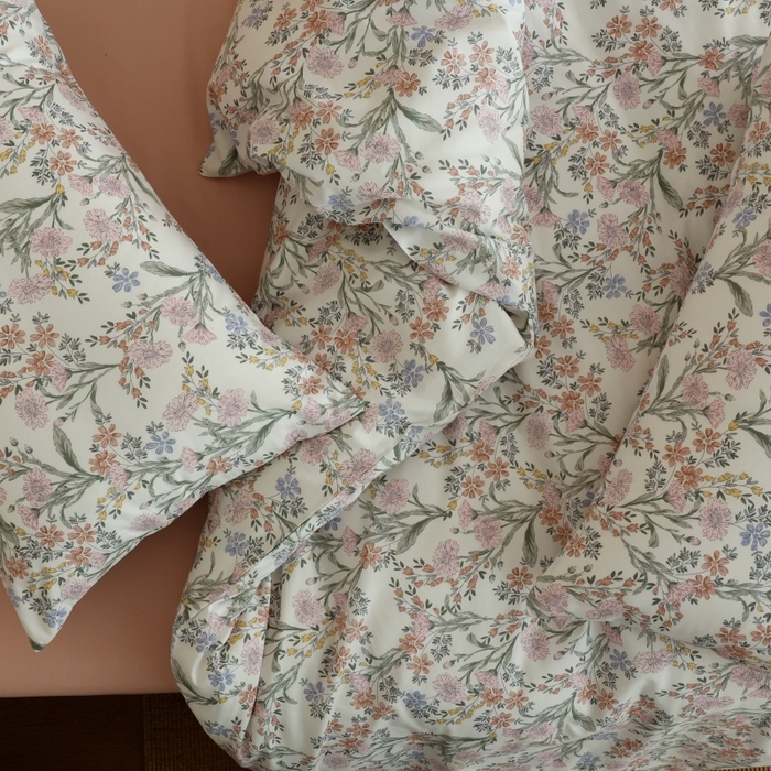 91家纺网 家纺一手货源 找家纺 棉眠 2026新款全棉纯棉印花四件套 花海