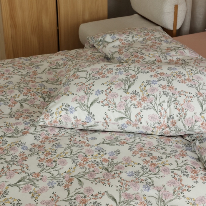 91家纺网 家纺一手货源 找家纺 棉眠 2026新款全棉纯棉印花四件套 花海