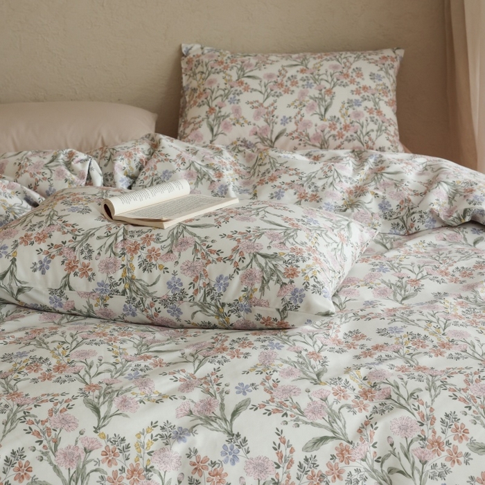 91家纺网 家纺一手货源 找家纺 棉眠 2026新款全棉纯棉印花四件套 花海