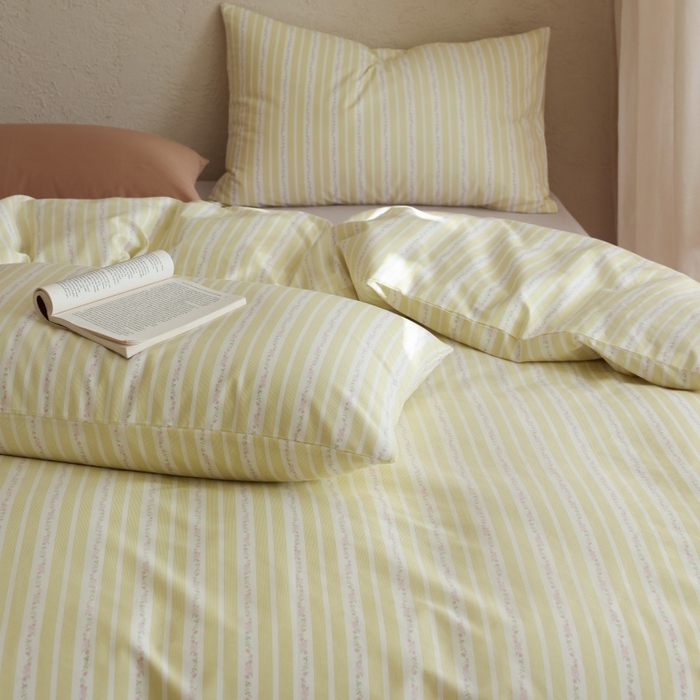 91家纺网 家纺一手货源 找家纺 棉眠 2026新款全棉纯棉印花四件套 橘子汽水